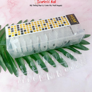 Móng úp chân hsm dạng vỉ - hộp 600 móng úp chân chuẩn phom mỏng bền