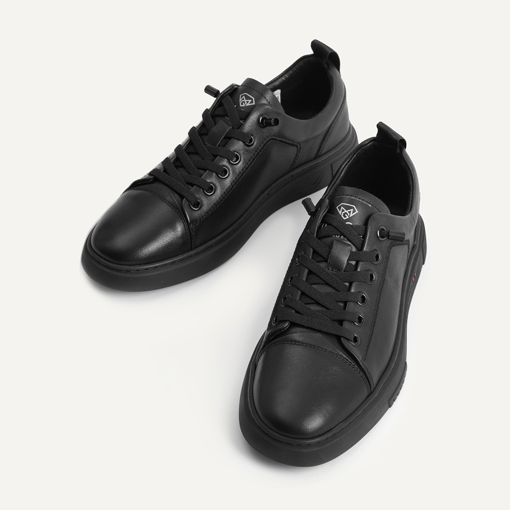 Giày thể thao nam MULGATI Comfy Sneaker da trơn buộc dây - 1599