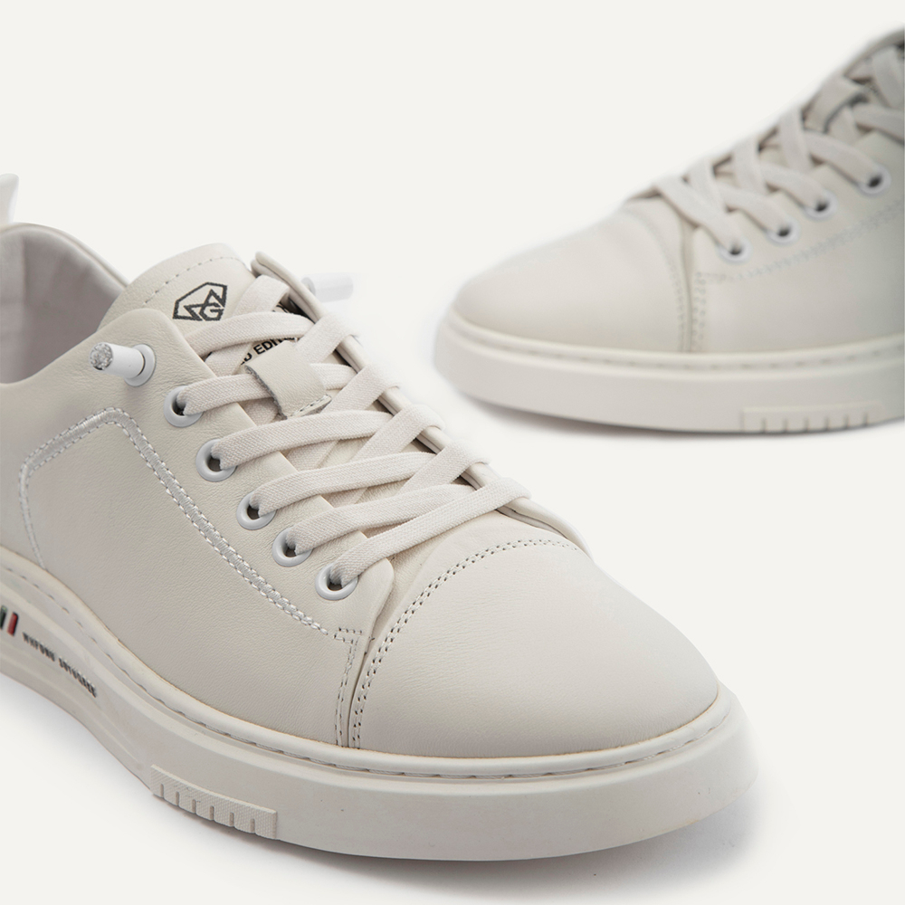 Giày thể thao nam MULGATI Comfy Sneaker da trơn buộc dây - 1599