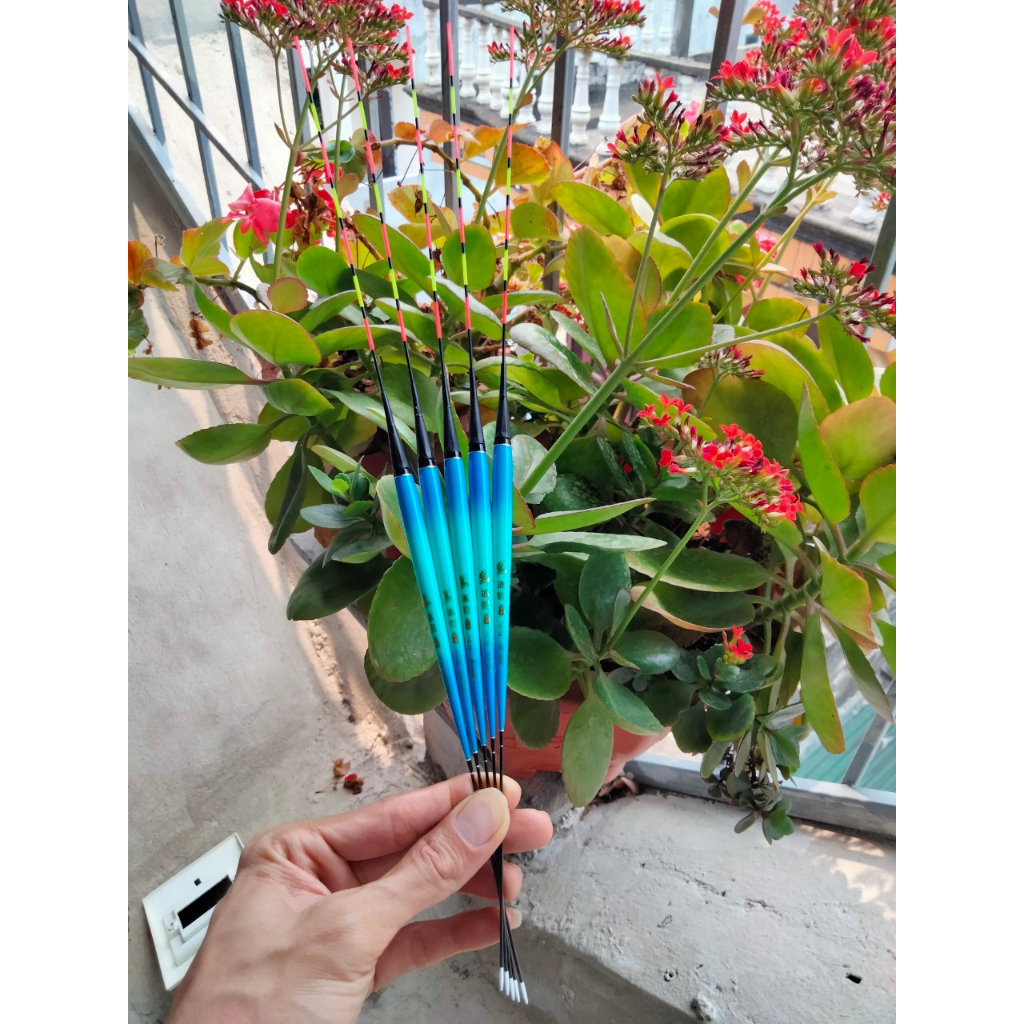 Phao điện câu rô xanh đổi màu và không đổi màu, phao câu đài tải chì 1.4g, 1.7g, 2.1g