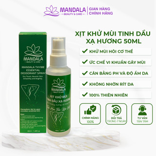  Xịt Khử Mùi Tinh Dầu Xạ Hương Mandala 50ml Khử Mùi, Dưỡng Sáng Da