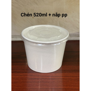 50 cái chén 520ml + nắp pp