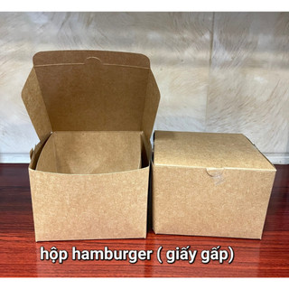 100 cái hộp kraft hamburger