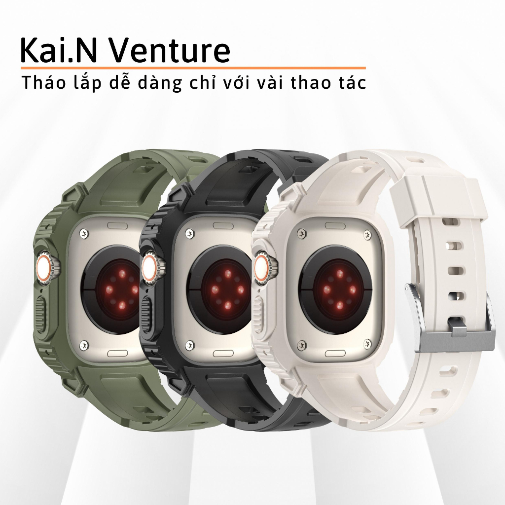 Dây Đeo Kèm Ốp Dành Cho Apple Watch Ultra / Apple Watch Series 4/5/6/7/8/SE/SE 2022, Kai.N Venture