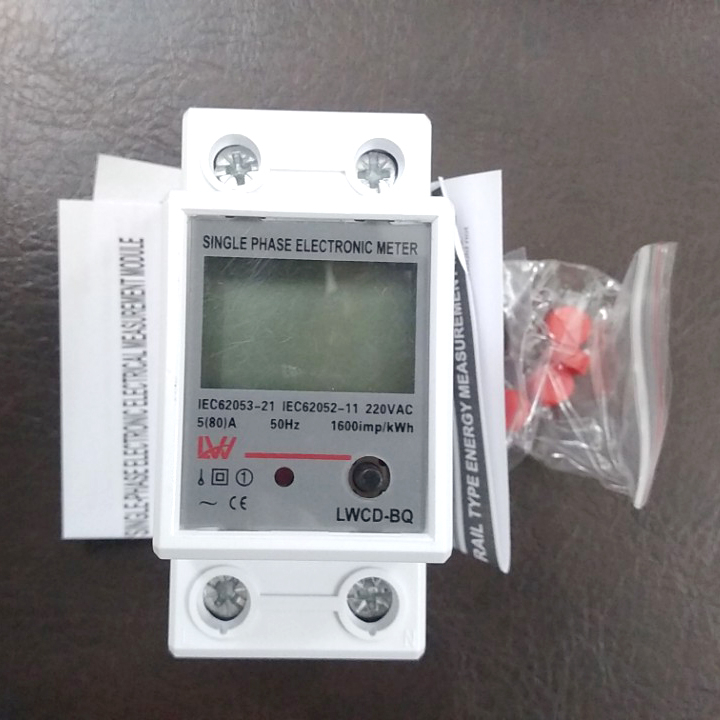 Công tơ điện tử 80A dùng để đo số điện tiêu thụ (kWh), Đo công suất (W), đo điện áp (V), đo cường độ dòng điện (A).