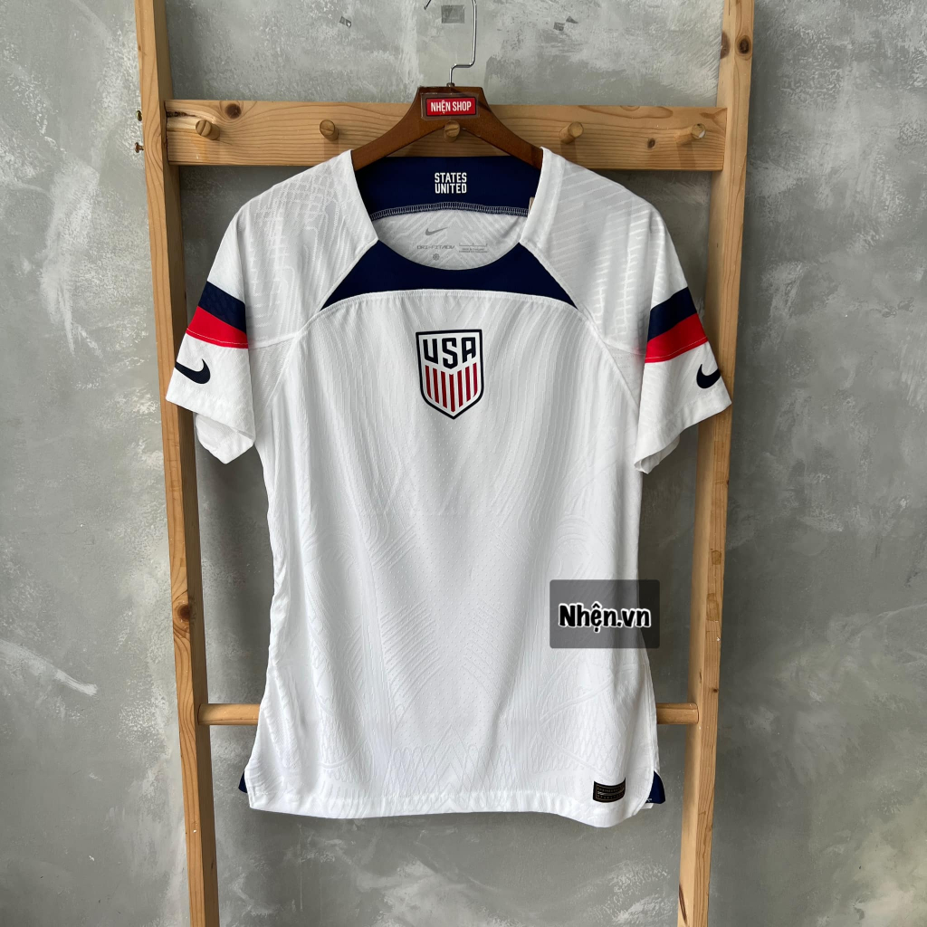 Áo đấu bóng đá ĐTQG Mỹ USA sân nhà trắng 2022 bản PLAYER thi đấu