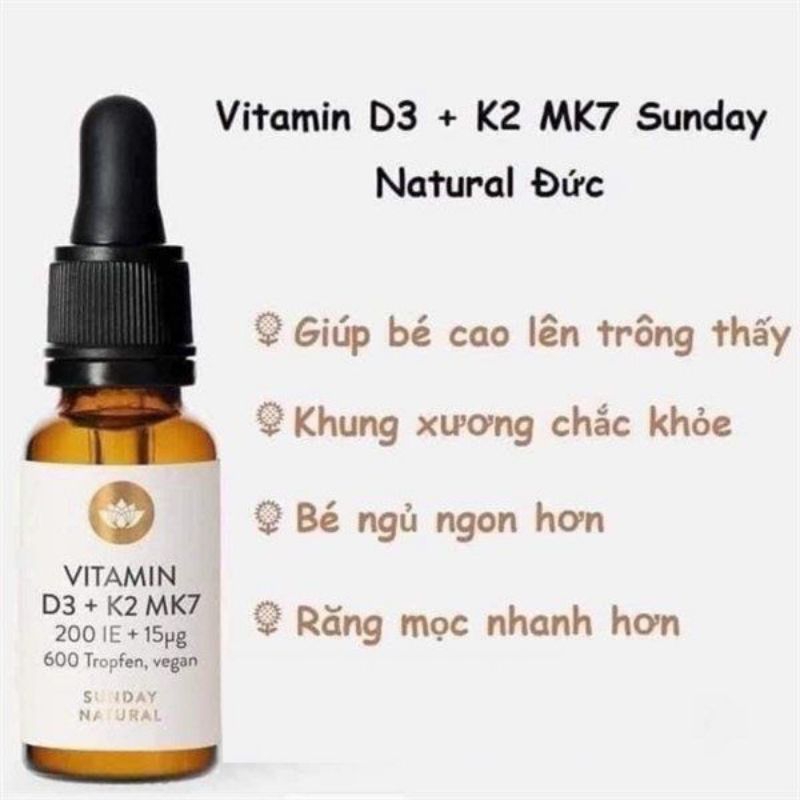 Vitamin D3-K2 MK7 sunday Natural