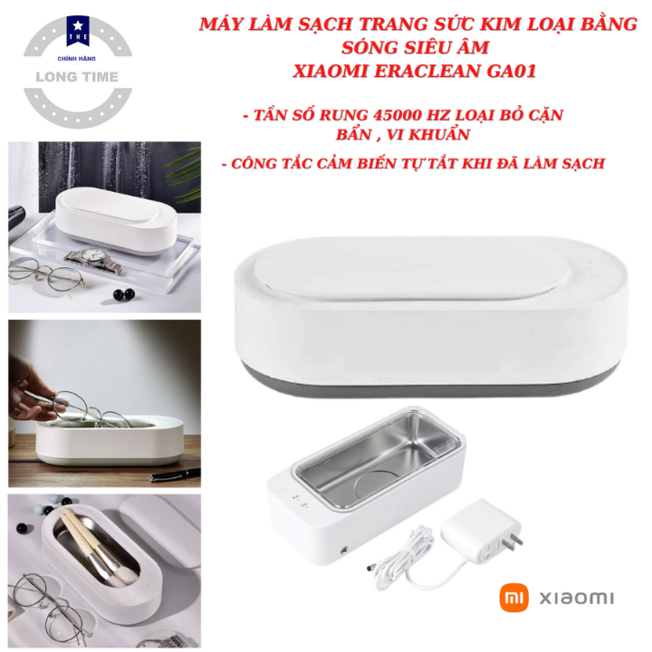 Máy Rửa Kính Xiaomi EraClean GA01 - Máy Làm Sạch Kính Bằng Sóng Siêu Âm Làm Sạch Trang Sức , Cọ Trang Điểm , Kính