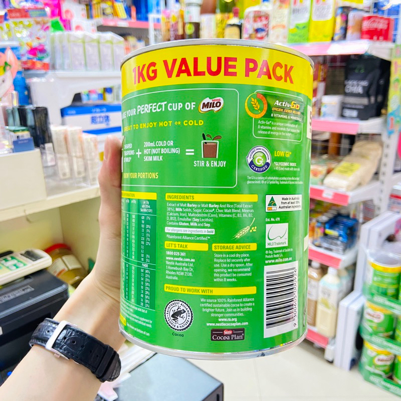 Sữa Milo Nestle Úc lon 1 kg