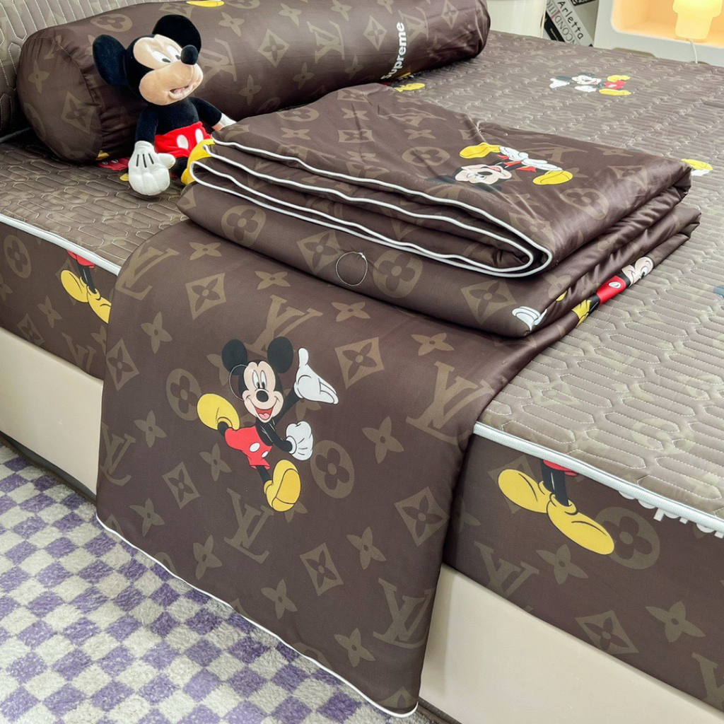 Chiếu điều hòa cao su non bọc đệm disney,thảm cao su mẫu mới