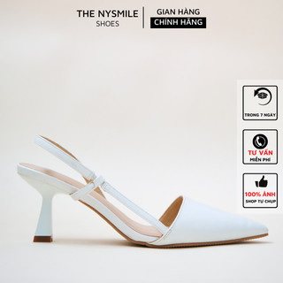 Giày sandal cao gót nữ bít mũi 5P gót nhọn quai ôm - The NySmile WALLY