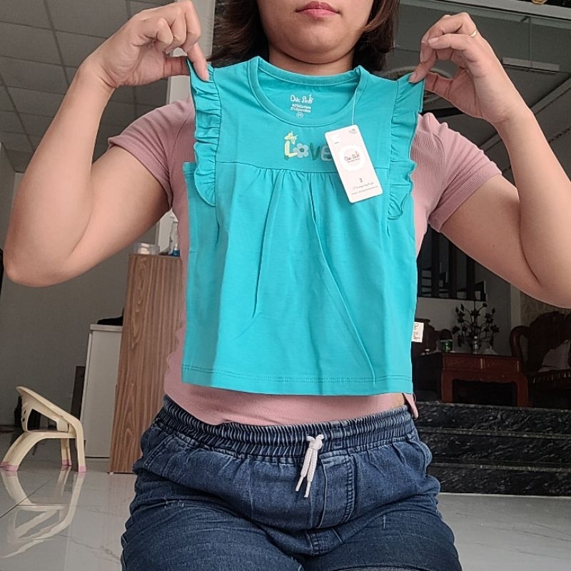 Áo sát nách cánh tiên chữ Love 2-6 tuổi