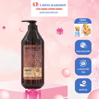 [+Tặng mũ trùm] Dầu gội phục hồi siêu mượt tóc Top Haneda Collagen Shampoo 785ml