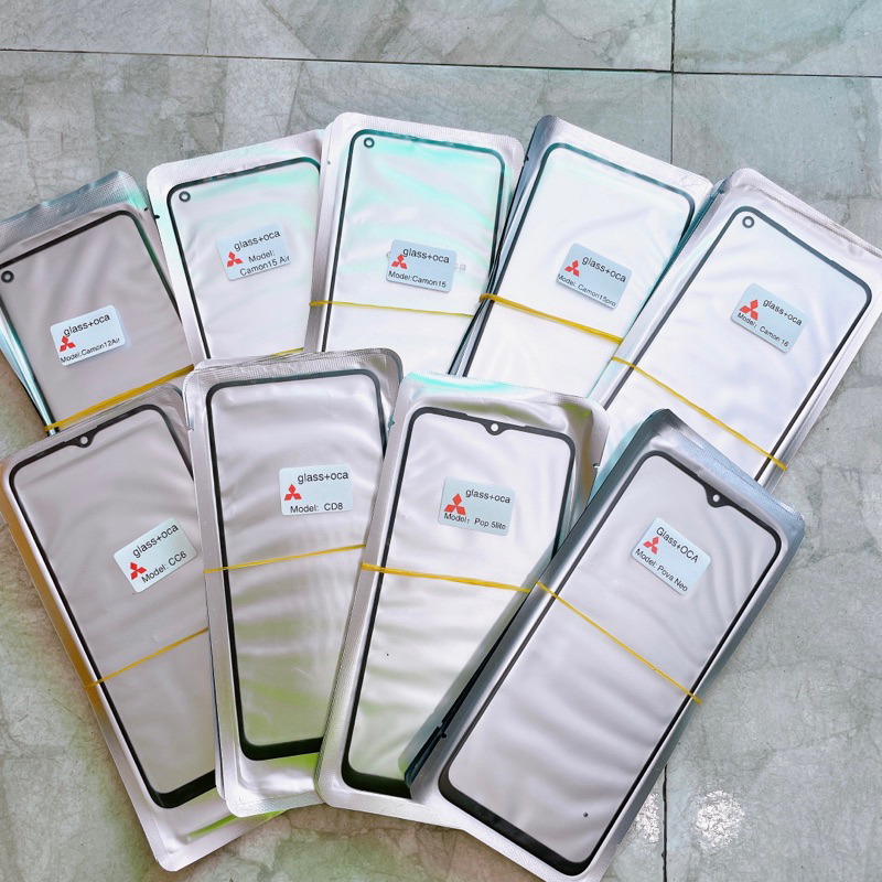 Kính ép màn hình Tecno Camon 15 / 16 / 15pro / camon 12air / 15air liền keo