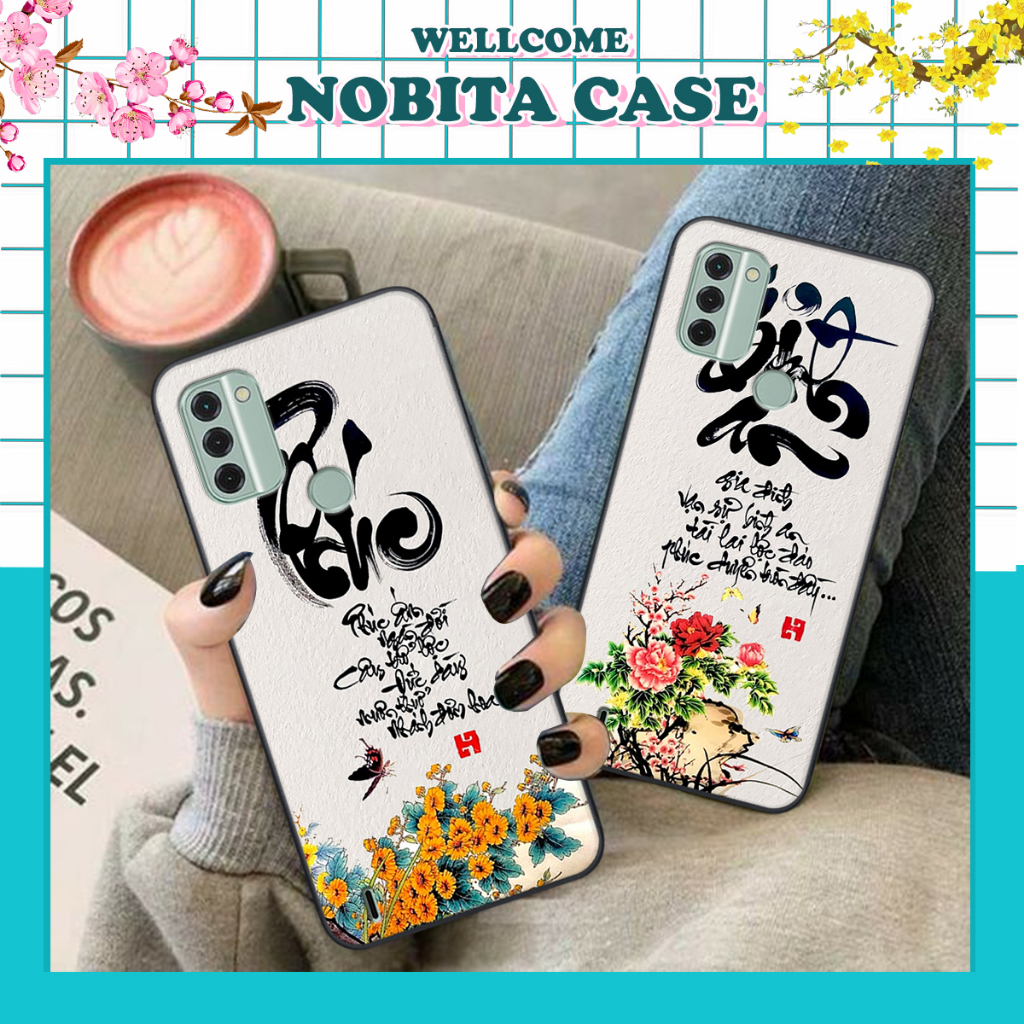 Ốp NOKIA C31 mẫu thư pháp PHÚC- NHẪN-BÌNH AN