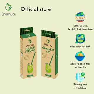 Ống hút cỏ bàng khô Green Joy (hộp 50 ống)