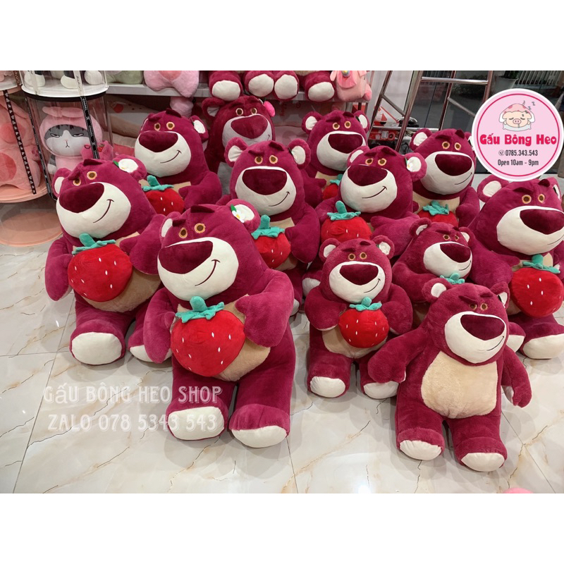 Gấu Bông Lotso ôm trái dâu