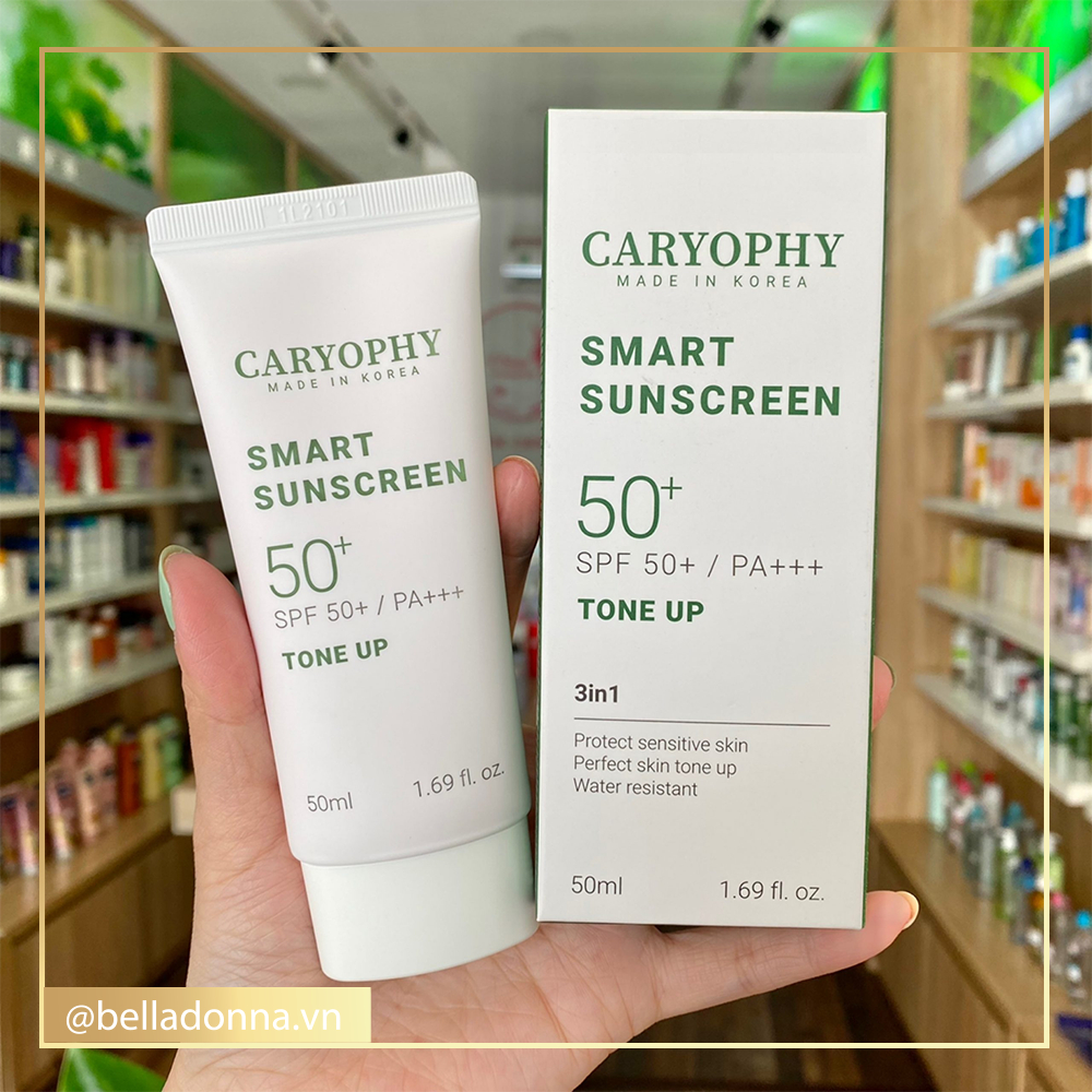 Kem Chống Nắng Thông Minh 3in1 Caryophy Smart Sunscreen Tone Up 50+ SPF50+/PA+++ 50ml