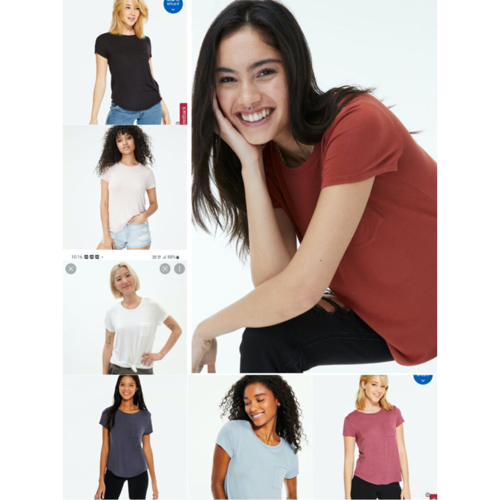 Bảng màu 2 - Áo rayon Aeropostale Seriously Soft túi ngực trơn nhiều màu cho Mẹ size XS - XL