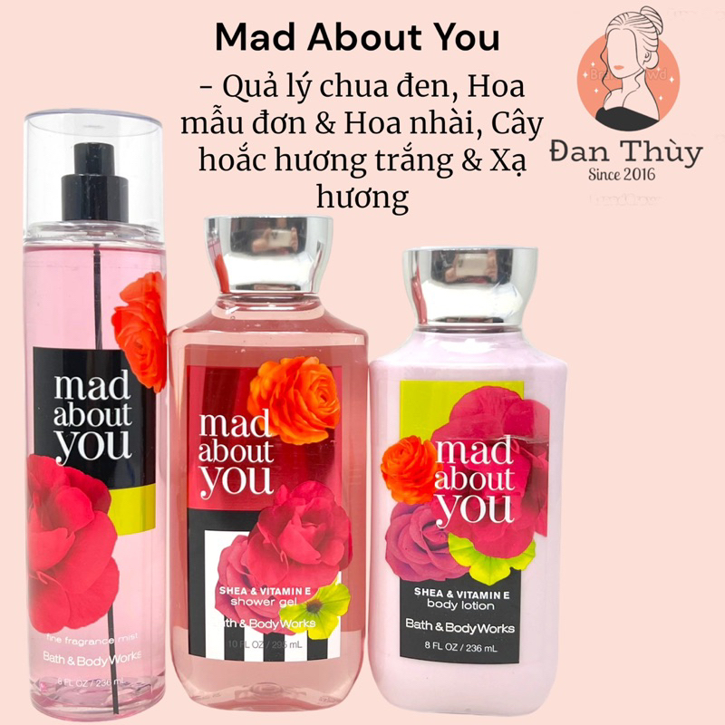 Mad About You Xịt thơm toàn thân Body Mist Bath & Body Works 236ml