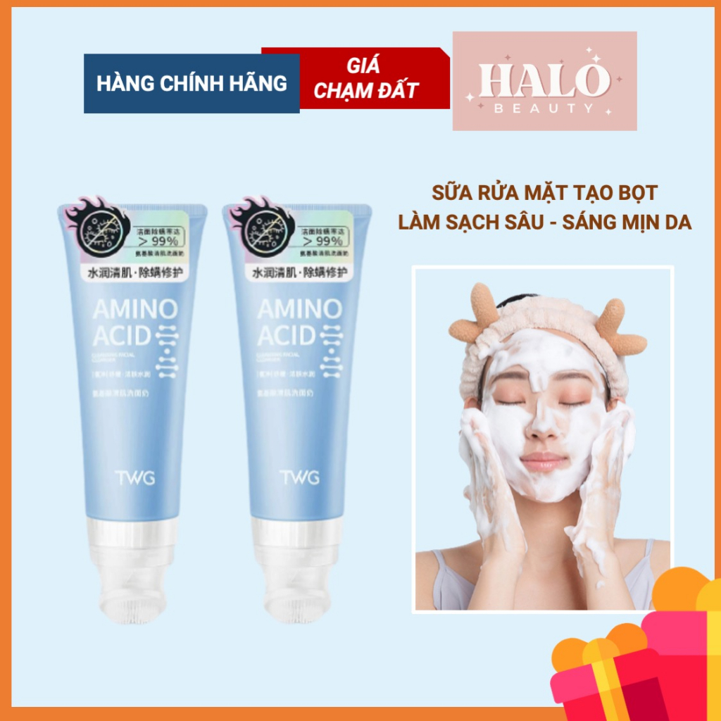 Sữa rửa mặt tạo bọt nội địa Trung làm sạch mặt sâu sạch bụi bẩn da dầu da khô an toàn lành tính
