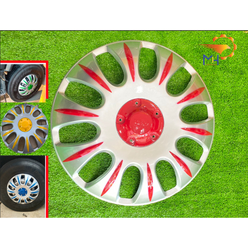 Chụp mâm xe tải r20 - r22.5 sơn sẵn cho xe có ruột hoặc không ruột kèm bass