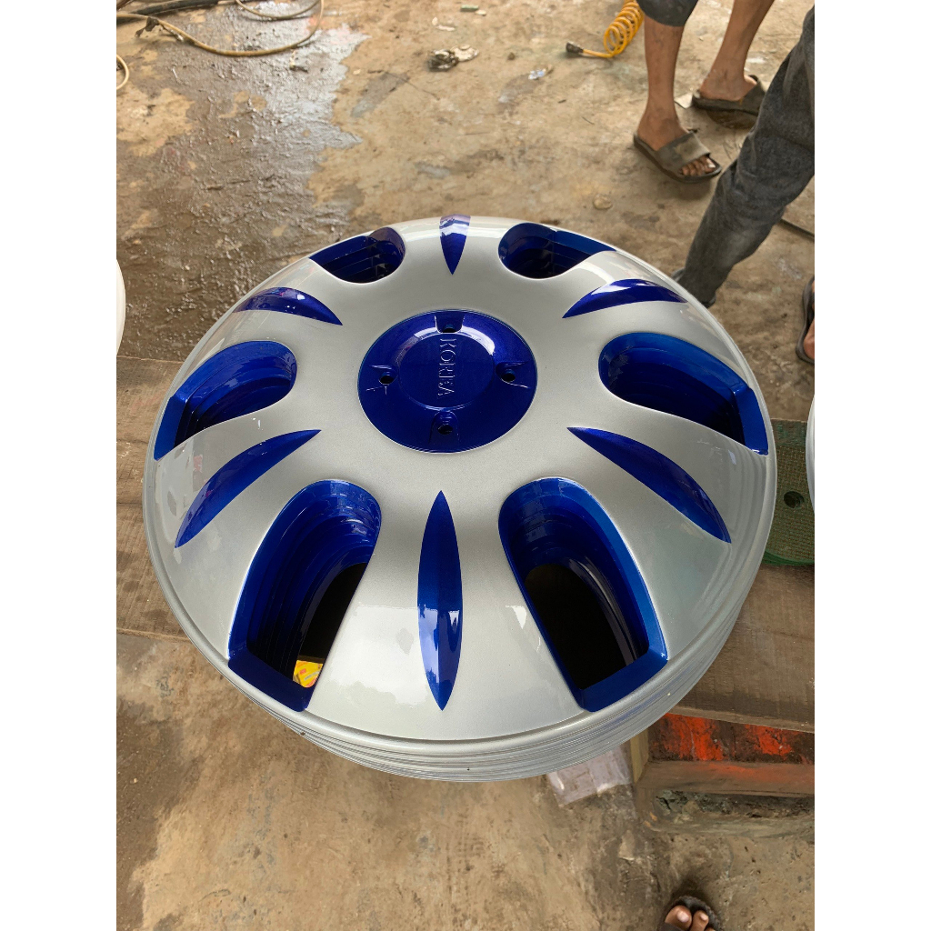 Chụp mâm xe tải r16 - 6 lỗ sơn sẵn nhiều màu kèm bass