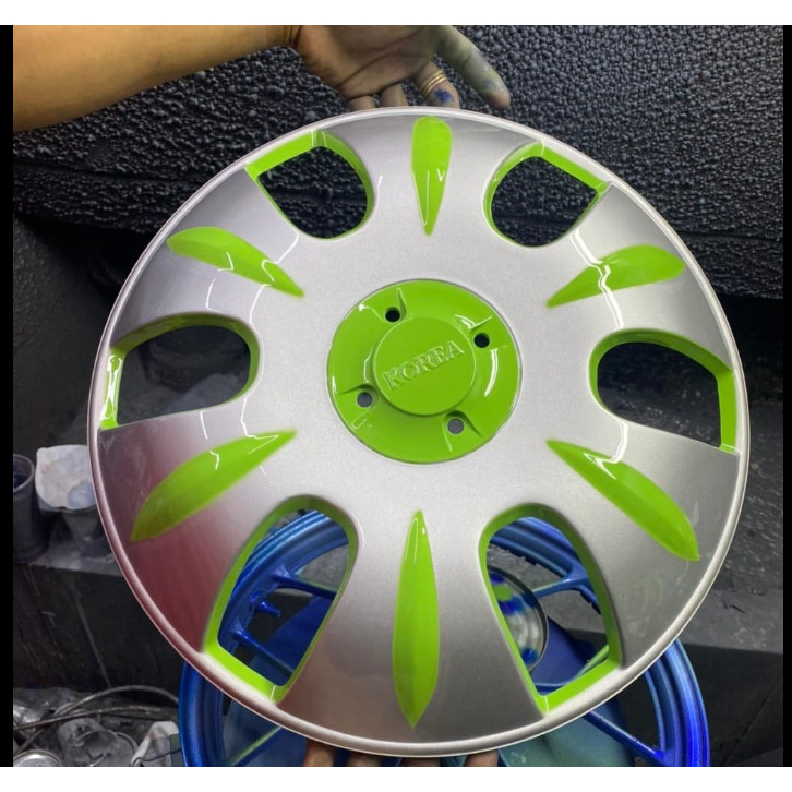 Chụp mâm xe tải r16 - 6 lỗ sơn sẵn nhiều màu kèm bass