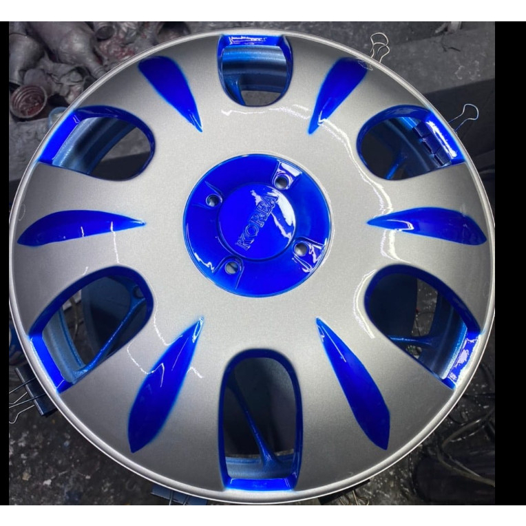 Chụp mâm xe tải r16 - 6 lỗ sơn sẵn nhiều màu kèm bass