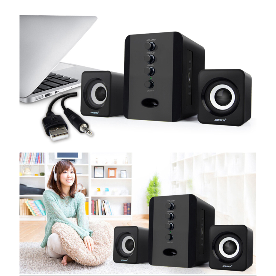 Bộ 3 Loa Máy Tính USB KAW D202 Bảo Hành 12 Tháng Toàn Quốc