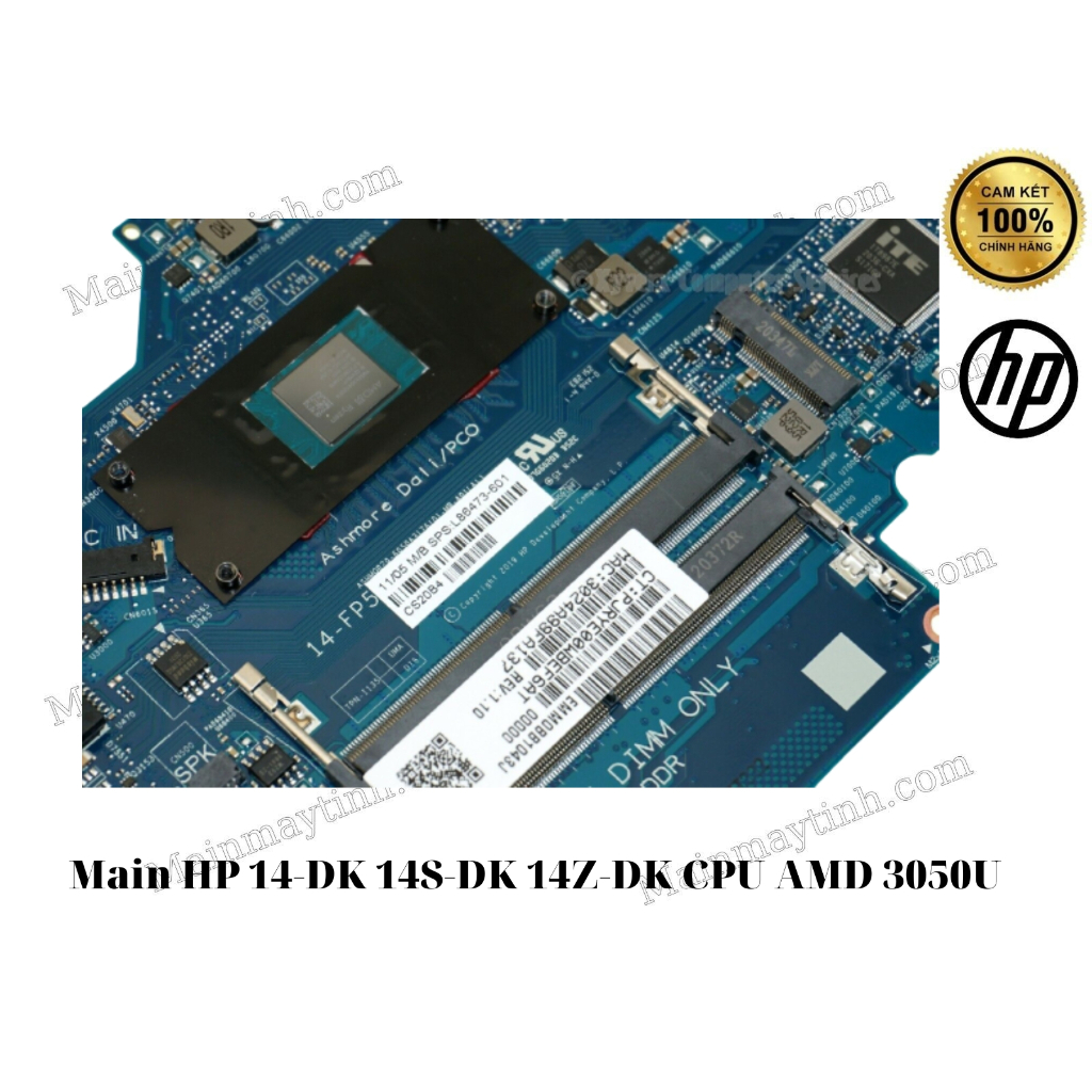 Main HP 14-DK 14S-DK 14Z-DK CPU AMD 3050U