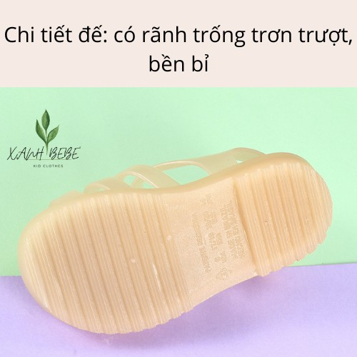 Sandal cho bé nhựa thơm dẻo minimelissa siêu mềm êm phong cách Hy Lạp