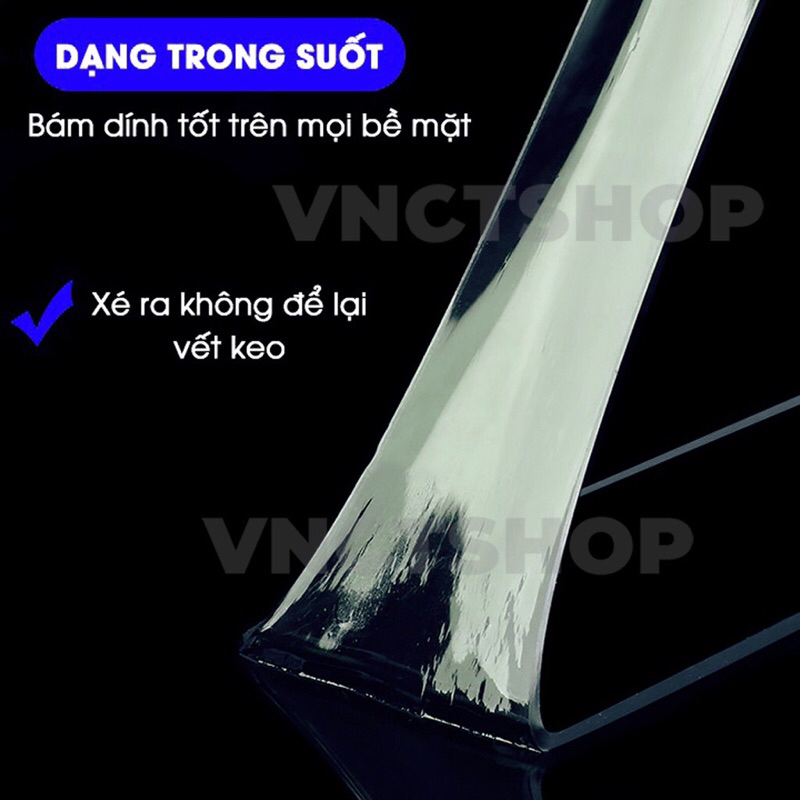 (combo 2 cuộn) Băng keo 2 mặt thổi bong bóng nước, băng dính hai mặt n