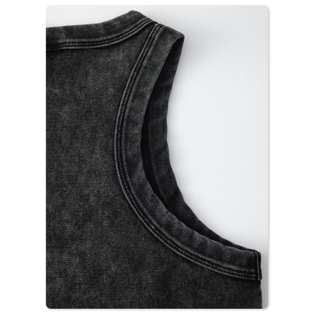 Áo Ba Lỗ "Yếm" in Geez Cotton Wash định lượng 315Gsm