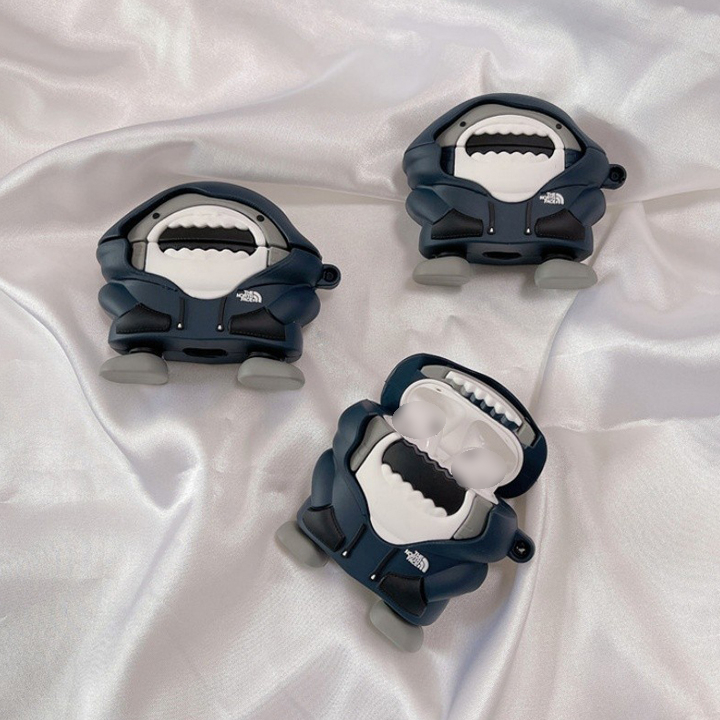 Case Airpod Cá Mập Hoodie Các Dòng Airpods 1/2/3/Pro, Ốp Airpod 1/2/3/Pro Siêu Ngầu - Mã TZAP300