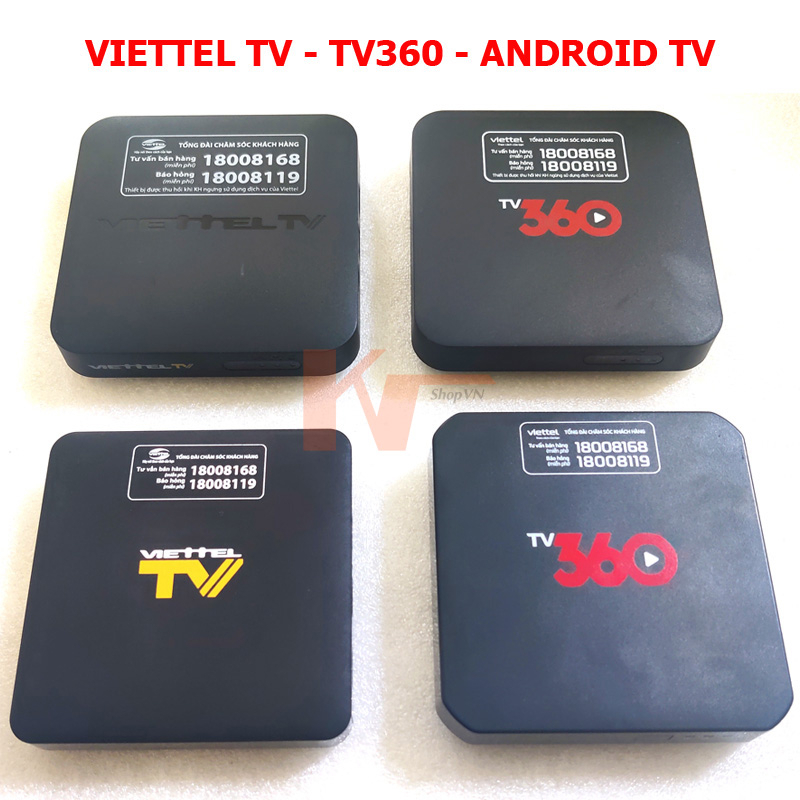 Android TV Box ViettelTV, TV360 hàng qua sử dụng,đủ phụ kiện, xem truyền hình bóng đá miễn phí