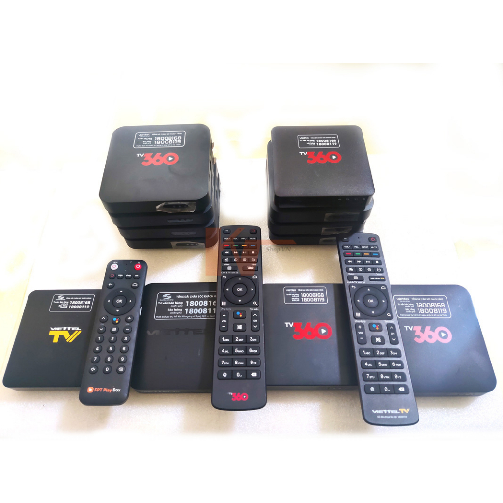 Android TV Box ViettelTV, TV360 hàng qua sử dụng,đủ phụ kiện, xem truyền hình bóng đá miễn phí