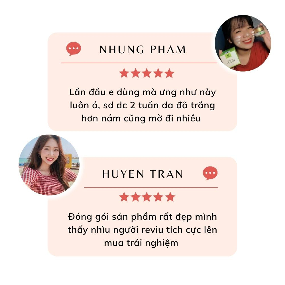 Mặt nạ thải độc V9Queen, dưỡng ẩm làm sáng da ngăn ngừa thâm nám tàn nhang V9 Detox 30ml