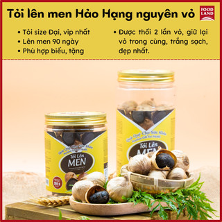 Tỏi đen nguyên vỏ lên men tự nhiên tới 90 ngày loại hảo hạng 200g-454g - foodland