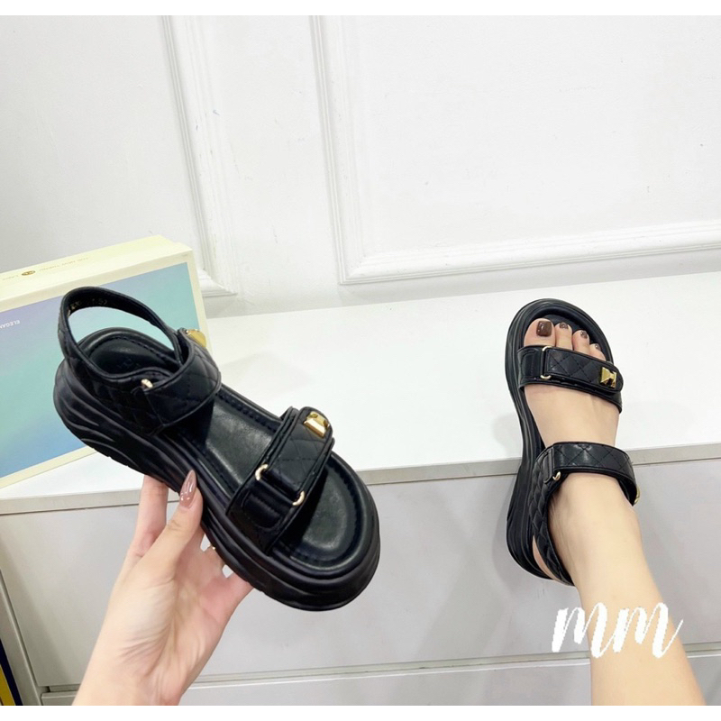 Sandal Da Mềm 2 Quai Hàng Qccc Cao Cấp Fullbox - CERIHOUSE