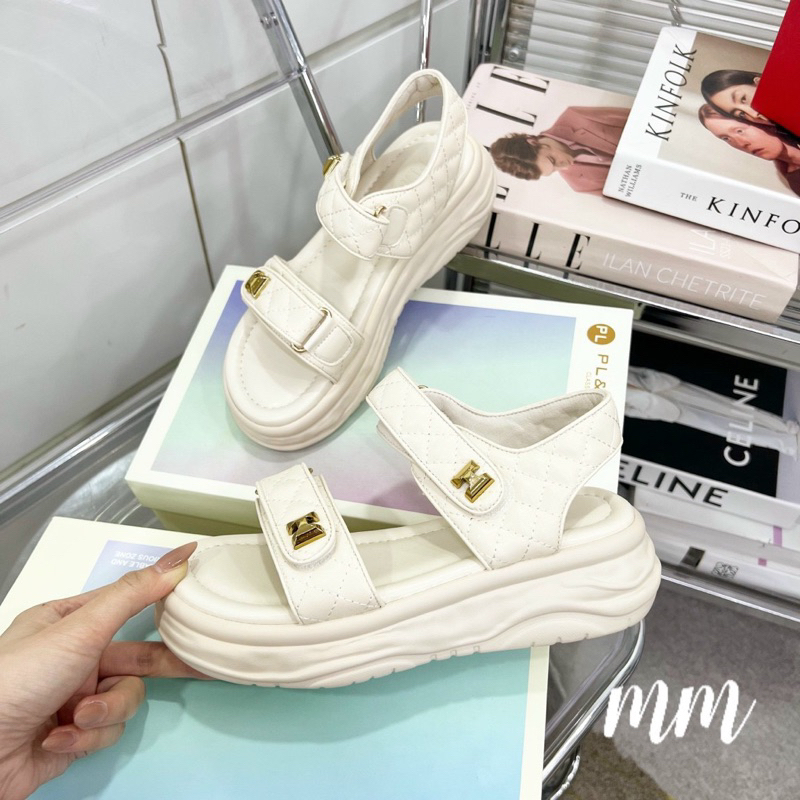 Sandal Da Mềm 2 Quai Hàng Qccc Cao Cấp Fullbox - CERIHOUSE