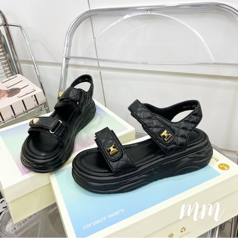 Sandal Da Mềm 2 Quai Hàng Qccc Cao Cấp Fullbox - CERIHOUSE