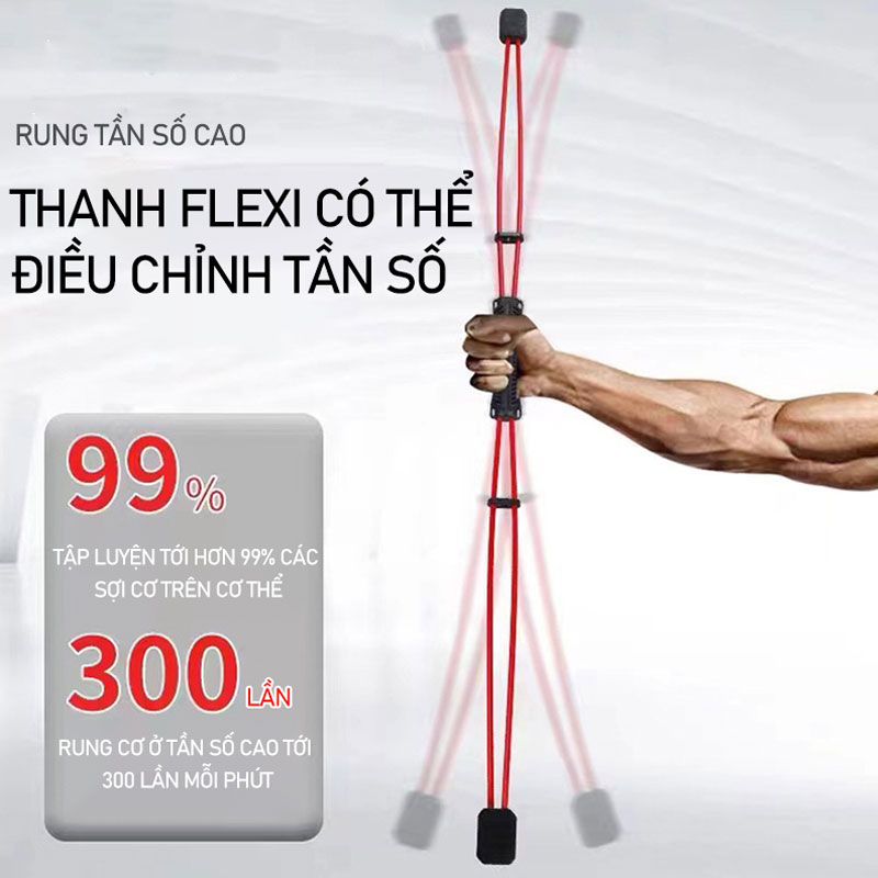 Dụng cụ thể dục thanh rung đàn hồi tập gym siêu hot  Felix Tại Nhà Siêu Bền  Tại Nhà Siêu Bền