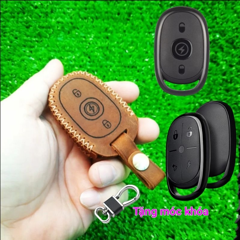Bao da chìa khoá Hyperion Smartkey Viettel Độ nhiều loại xe handmade da thật