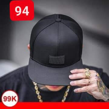 Nón hip hop đen trơn mỏ ngang bằng phong cách hip hop phá cách - Giá Cực Chất