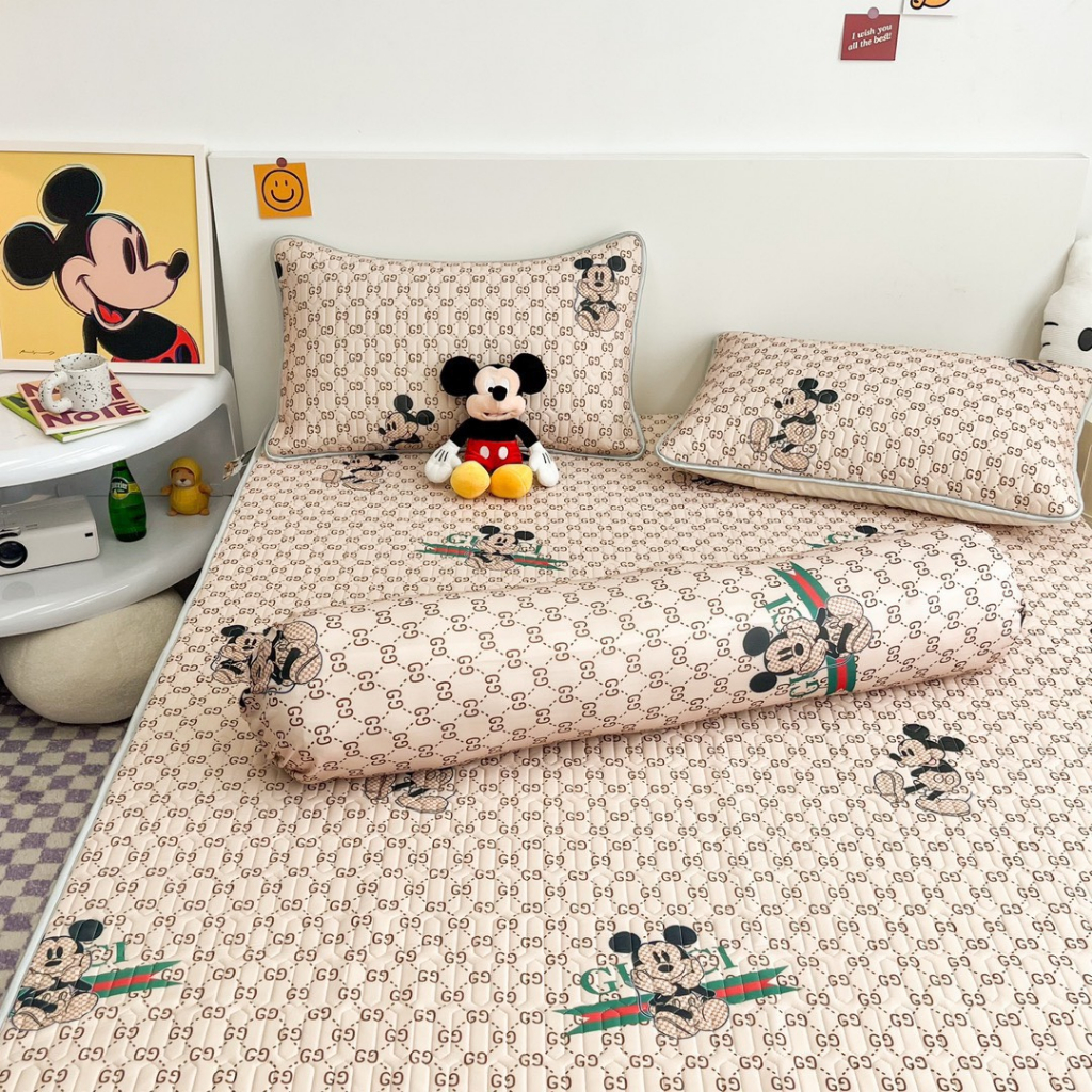 Chiếu điều hòa cao su non bọc đệm disney,thảm cao su mẫu mới