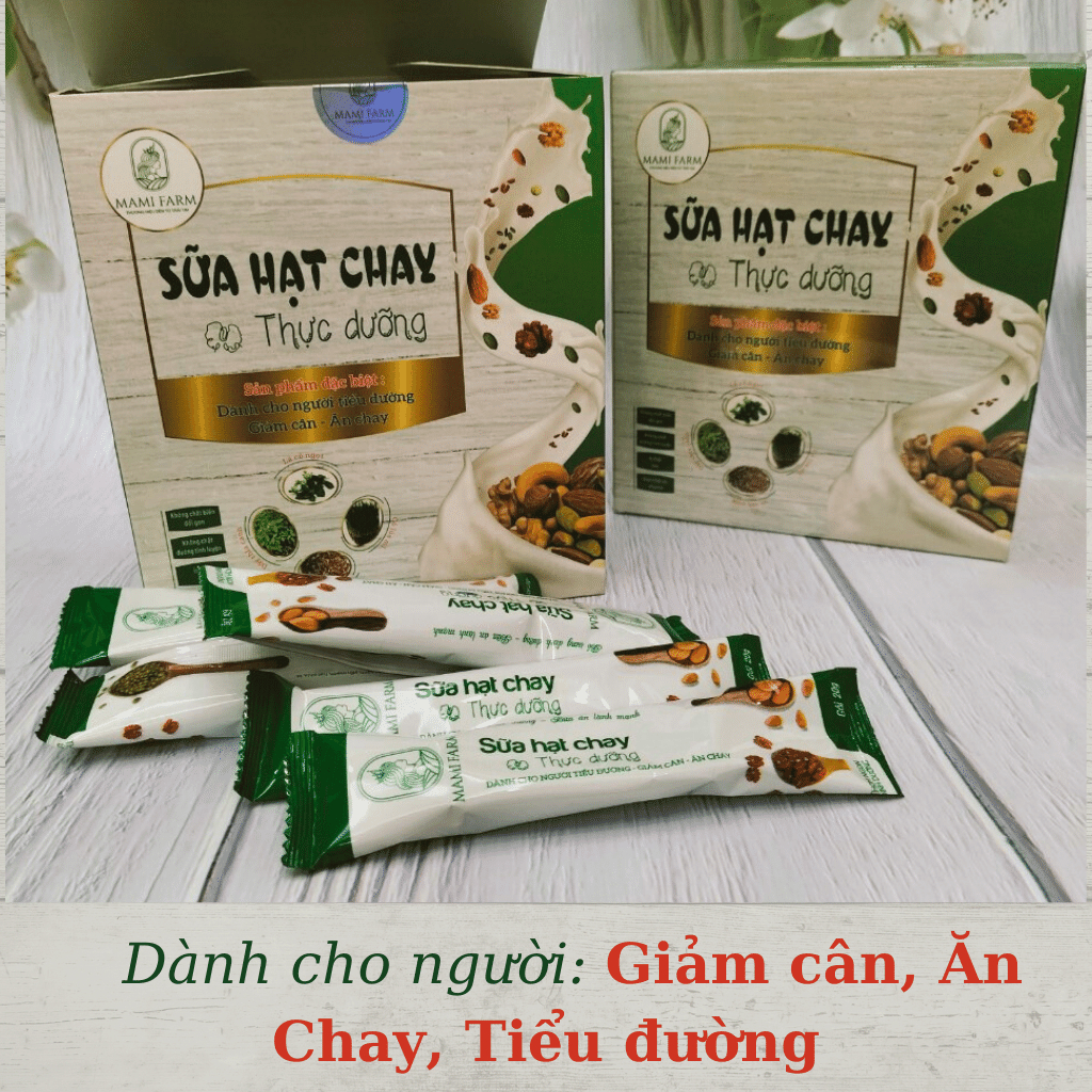 Sữa Hạt Chay Thực Dưỡng Mami Farm: Dành Cho Người Tiểu Đường, Giảm Cân, Ăn Chay