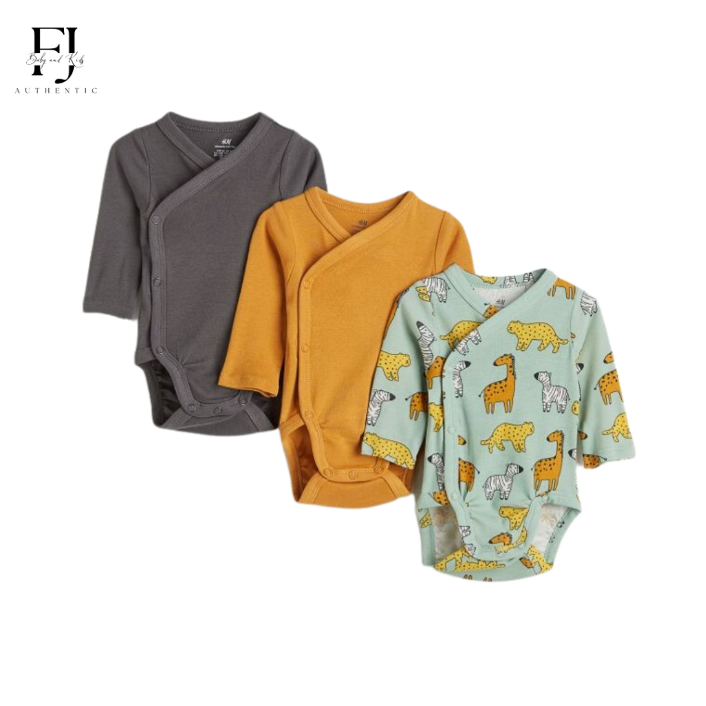 Áo body bé trai chính hãng HM, áo body cho bé 2-4 tháng tuổi Auth