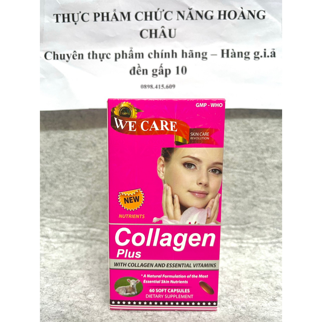 Viên Collagen Plus - Bổ sung collagen, vitamin C, E hỗ trợ làm trắng da, mờ nám - Hộp 60 viên