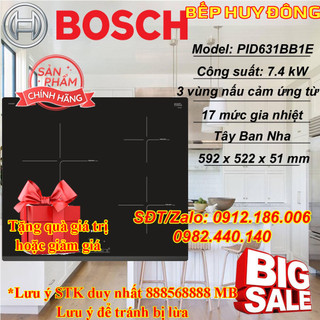 Bếp Từ Ba Bosch PID631BB1E - Hàng chính hãng
